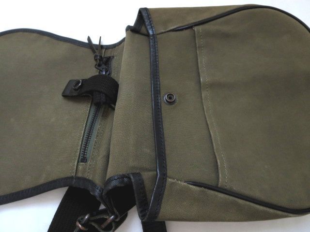 HAROLD'S GEARハロルズギアショルダーバッグ キャンバス×本革レザー