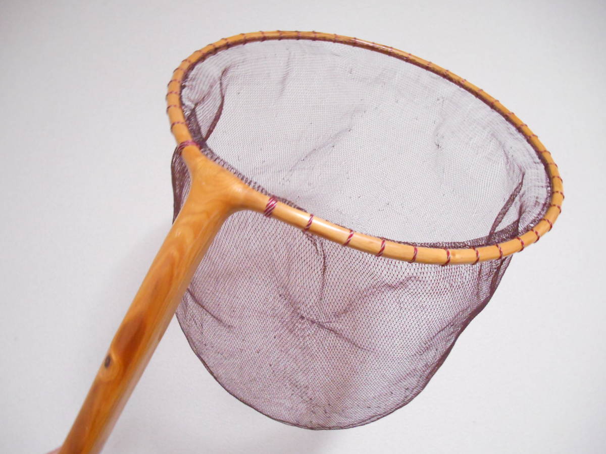 正規品，SALE 鮎タモ 在銘品 郡上タモ 天然木 鮎 本流アマゴ ３３ｃｍ枠 良品 荒瀬早瀬支流硬調中硬硬友舟引船アマゴテンカラ(タモ)｜売買されたオークション情報、yahooの商品情報をアーカイブ公開 - オ タモ