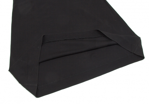 ヨウジヤマモト ファムYohji Yamamoto FEMME ストレッチノースリーブワンピース 黒S Yamamoto FEMME | 0 2018-19 ウール