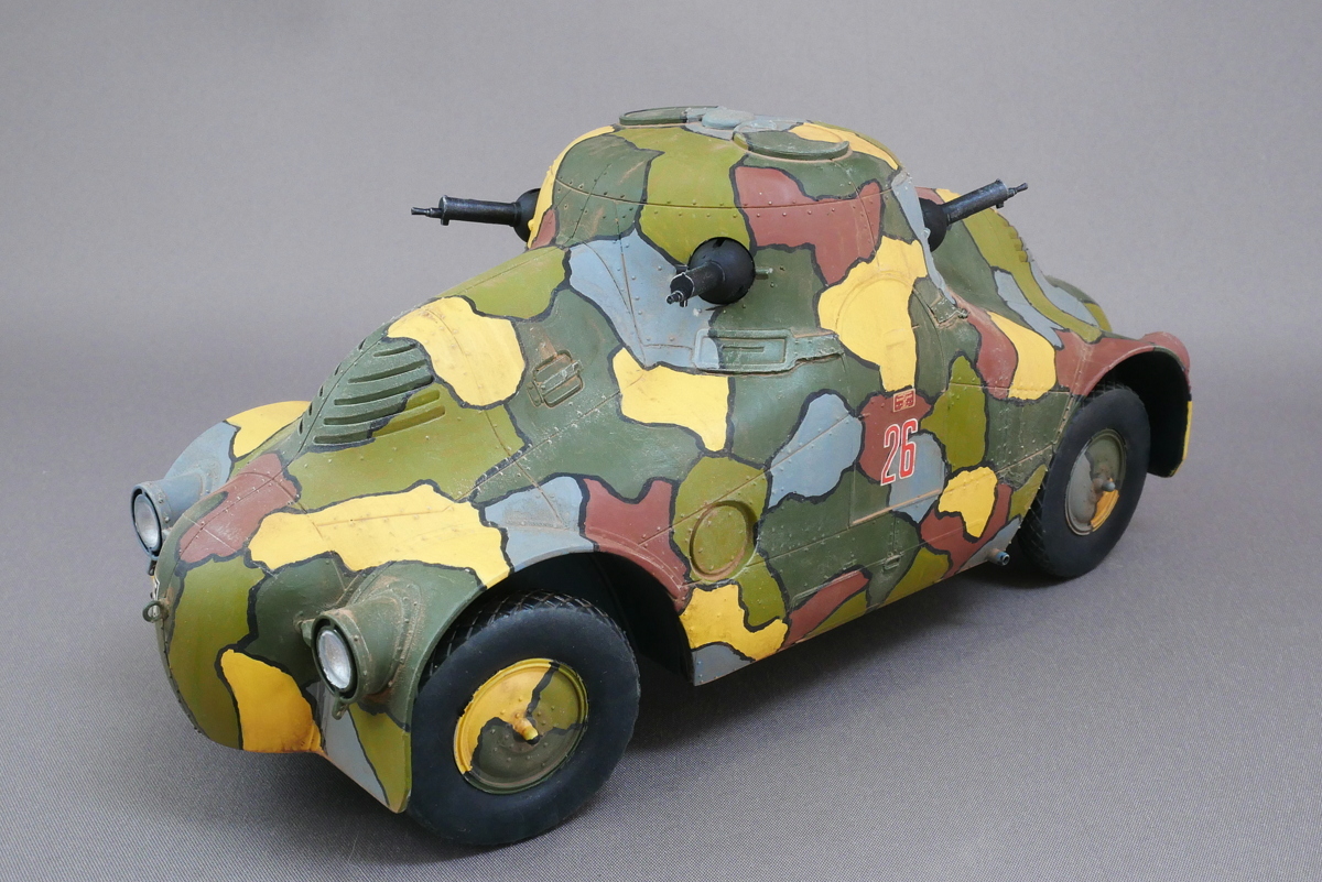 完成品 シュコダ PA-II タートル チェコ軍装甲車 1/35 タコム チェコスロバキア軍 1937年 警察部隊本部所属車両 SKODA TURTLE 