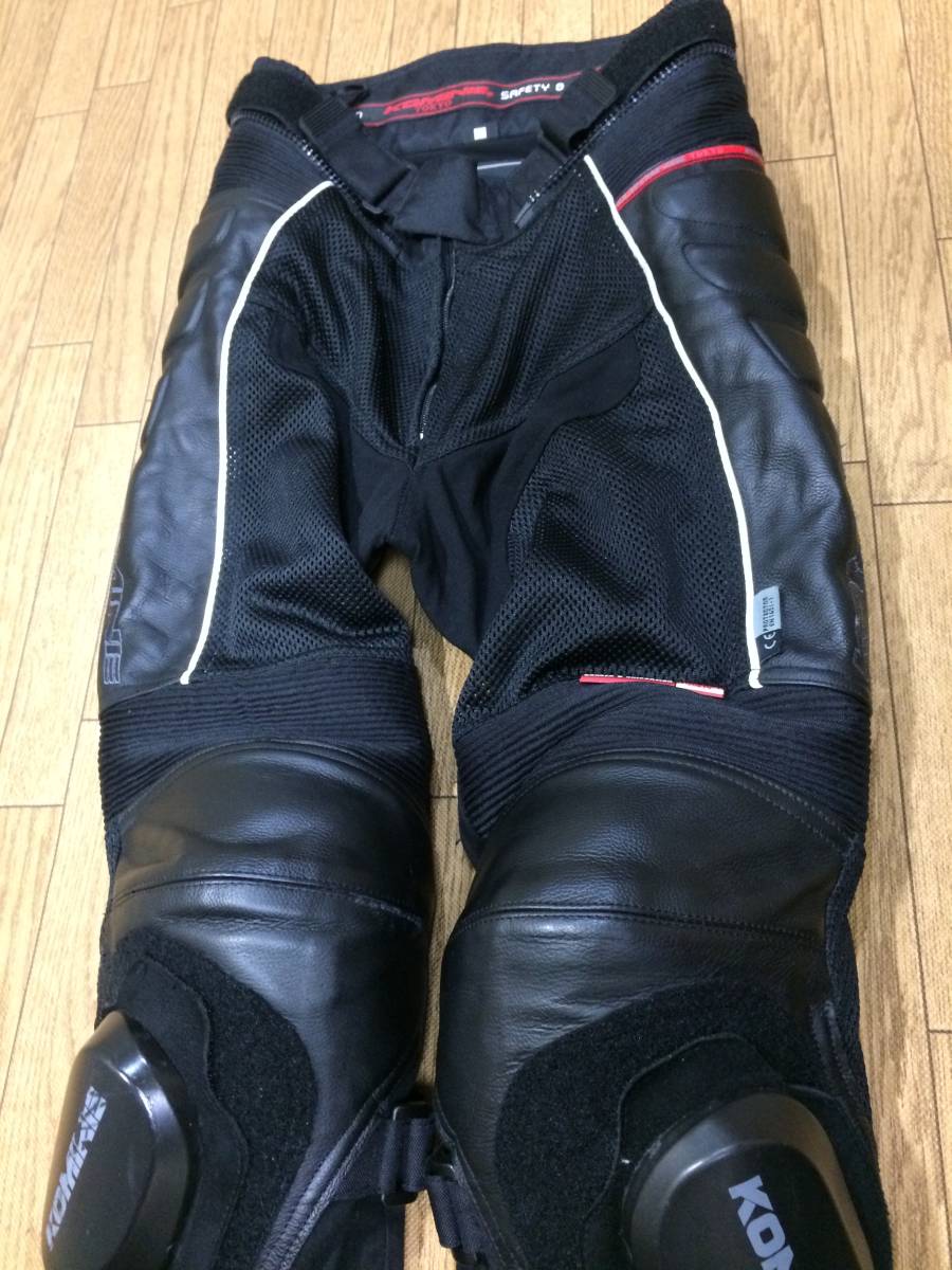 人気，低価 KOMINE 夏用 牛革/メッシュ ブーツイン レザー レーシングパンツ 身長168-172cmくらい ウエスト70-78cmの方 Lサイズ(レザー)｜売買されたオークション情報、yahooの商品情報をアーカイブ公開 - オー 一般