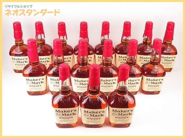 1円～ メーカーズマーク レッドトップ 700ml ウイスキー 17本セット