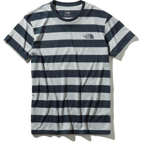 【低価，人気SALE】 国内正規品 THE NORTH FACE ザノースフェイス カラーヘザード ボーダー ティー ミックスグレー＆シェイディブルー ＸＬサイズ(半袖Tシャツ)｜売買されたオークション情報、yahooの商品情報をア 男性用