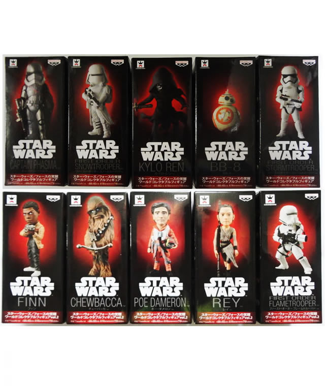HOT，2026 スターウォーズ フォースの覚醒 ワールドコレクタブルフィギュア vol.1 + vol.2 全10種(スター・ウォーズシリーズ)｜売買されたオークション情報、yahooの商品情報をアーカイブ公開 - オークフ その他