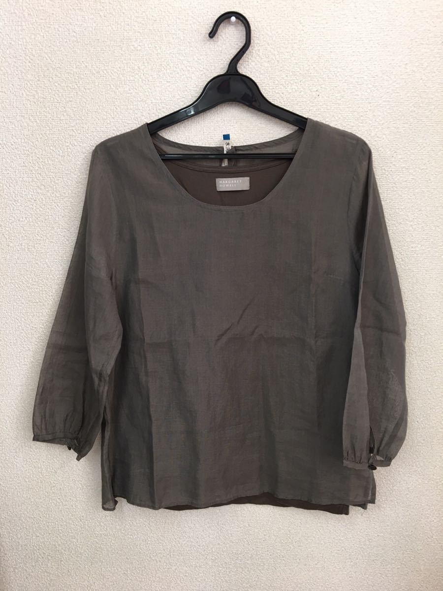 極美品 23ss margaret howell ポロシャツ M アイボリー MARGARET