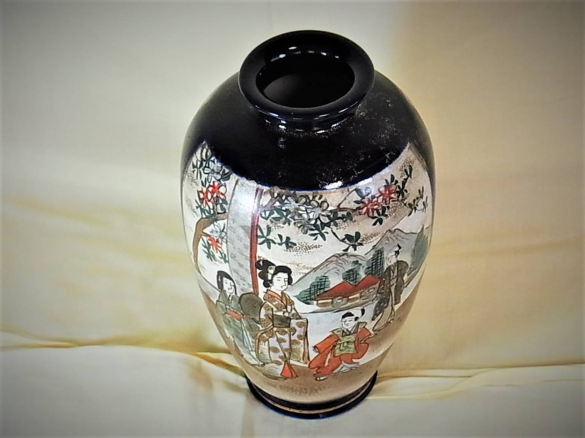 薩摩焼 - 敬誠アート [ 公式 ] 色絵金襴手人物文水差 金光山 金襴手