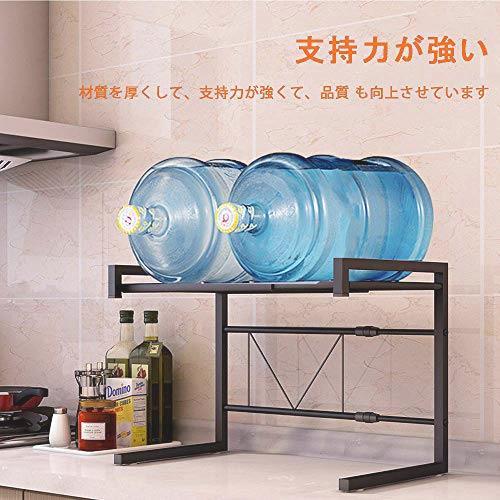 レンジ上ラック : 伸縮式 伸縮 幅 吸盤固定 レンジ台 43-65cm 工具なし5 クーポン利用で2599円レンジ上ラック 幅39-65cm 2段式 43-65CM幅伸縮式対応 電子レンジ上ラック レンジラック 2段