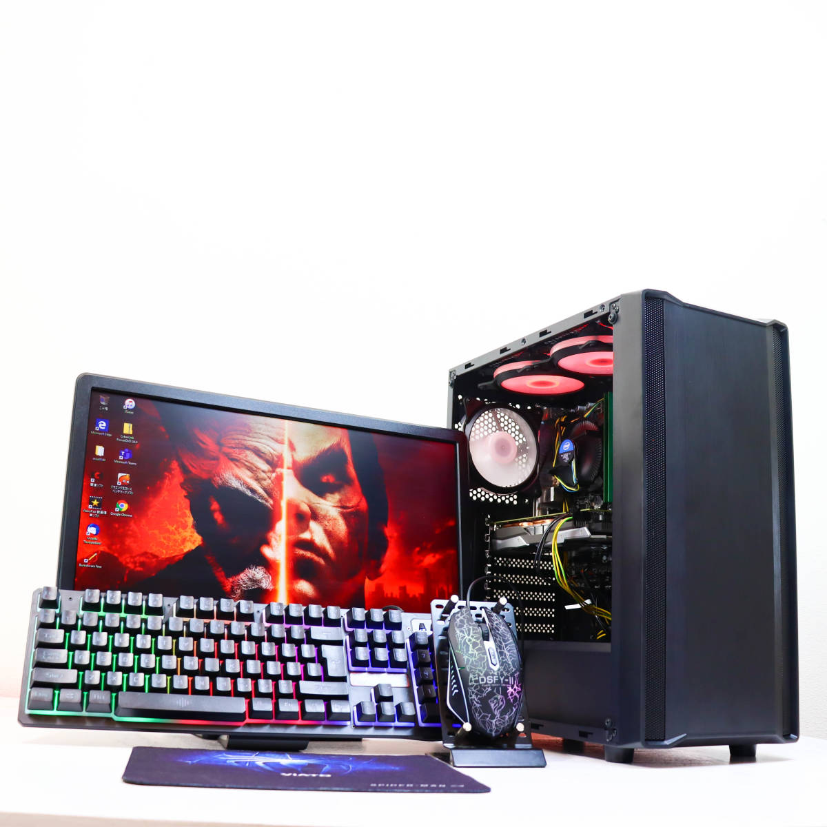 白ゲーミングPC i7-4790K GTX1060 3GB Office 極品ゲーミングPC一式