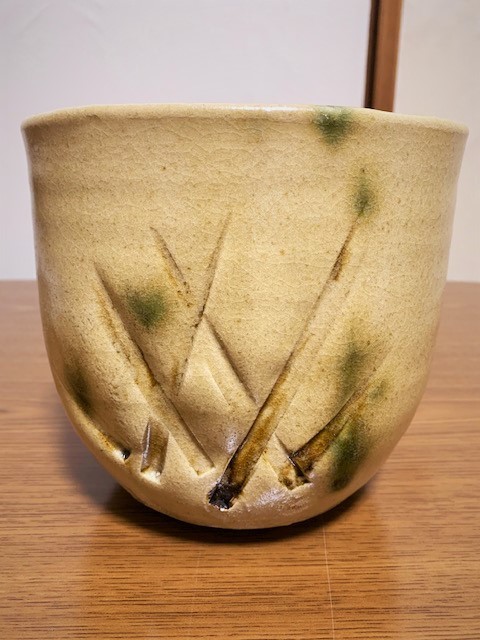 幕末期 都山精製 乾山写色絵草花紋蓋付鉢五客 向付 時代箱付 懐石道具
