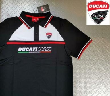 ※送料360円【イタリア直輸入★正規品★本物】 新品 DUCATI CORSE ドゥカティコルセ オフィシャル ポロシャツ サイズＭ