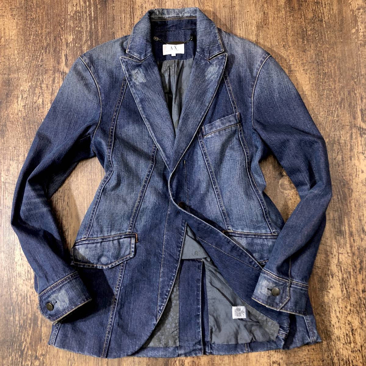 QF33○ARMANI EXCHANGE○ インディゴブルー M アルマーニ 