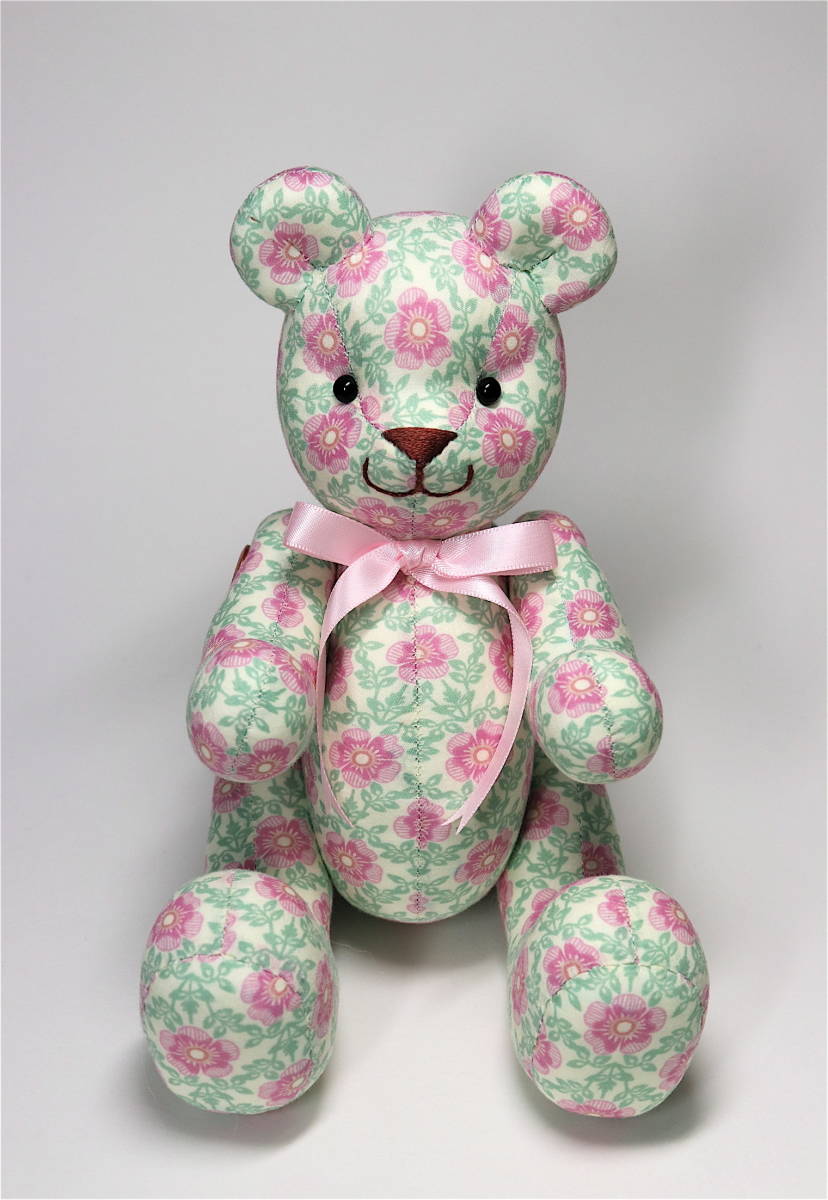 リバティ ロイヤルローズ ピンク系 花柄 タナローン テディベア ハンドメイド 手作り くま ぬいぐるみ 体長10cm 30cm 売買されたオークション情報 Yahooの商品情報をアーカイブ公開 オークファン Aucfan Com