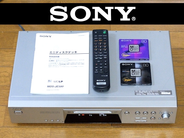 ☆T1_完動品 SONY MDS-JE580 TYPE-S搭載 SONYの最終MDデッキ MD用