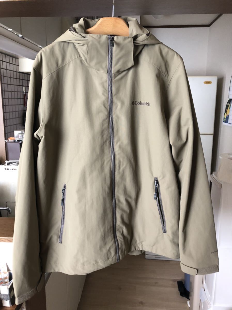 【お得】 Columbia コロンビア マウンテンパーカー シェルジャケット / ＸＬ / ナイロン / ベージュ / オムニヒート(XLサイズ以上)｜売買されたオークション情報、yahooの商品情報をアーカイブ公開 - オー 男性用