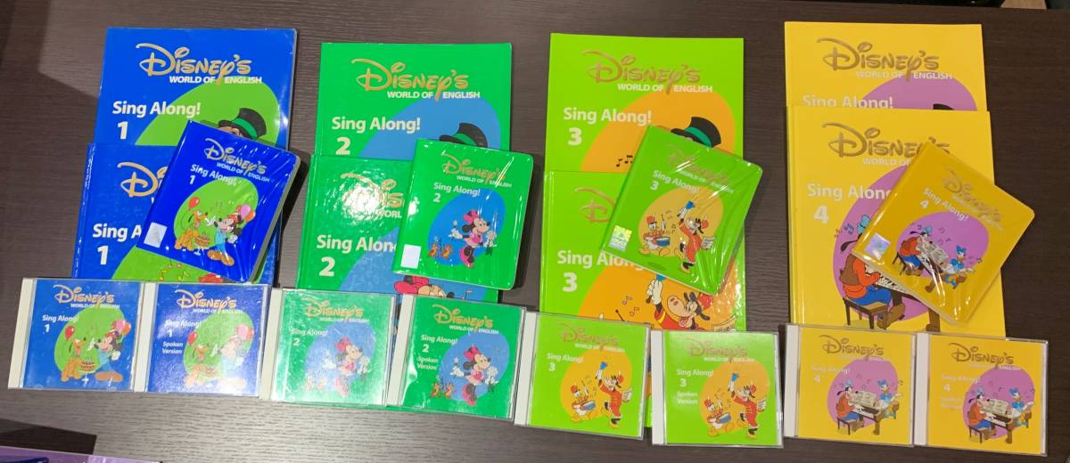626【おまとめ!!】DWE SingAlong! DVD5枚&CD10枚&テキスト セット おまけ