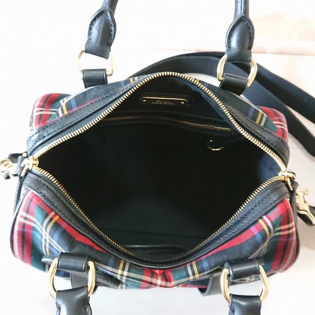 ☆極美品 ラルフローレン 2WAY レディース ミニ ボストン ☆極美品 ラルフローレン 2WAY レディース ミニ ボストン
