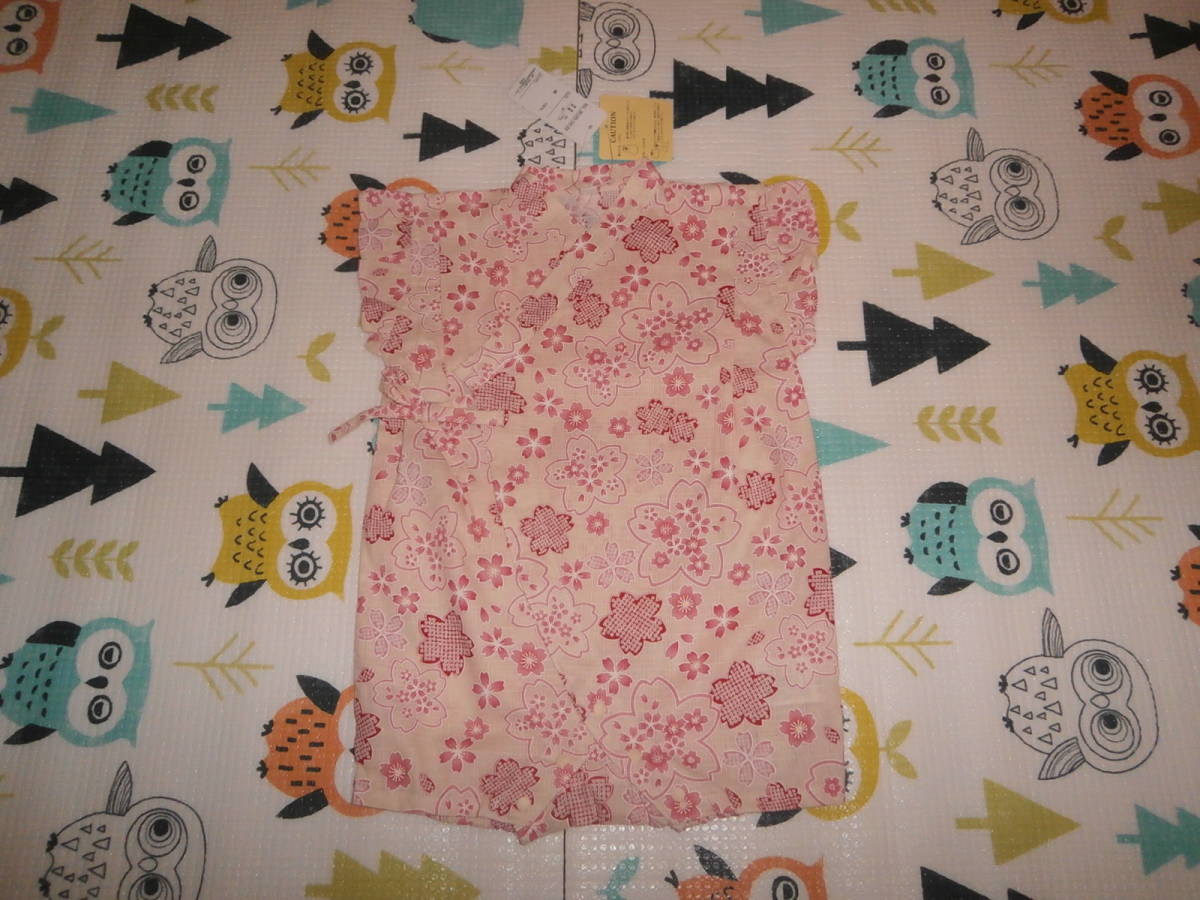 女児女の子 甚平じんべい カバーオール つなぎ サイズ80 赤ちゃんベビー新生児 パジャマ夏祭り 80 75 84cm 売買されたオークション情報 Yahooの商品情報をアーカイブ公開 オークファン Aucfan Com