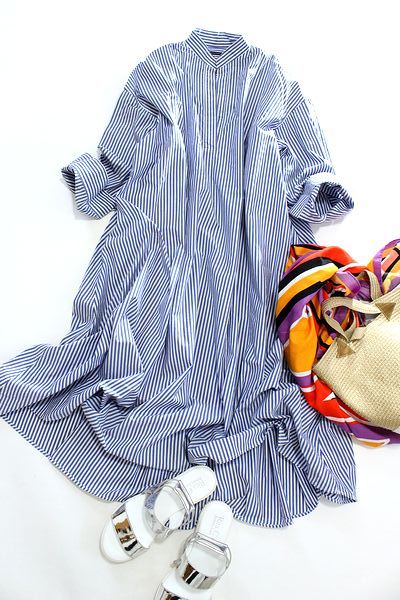 Journal Standard ジャーナルスタンダード ストライプワンピース コクーンシルエット ブルー ワンピース 売買されたオークション情報 Yahooの商品情報をアーカイブ公開 オークファン Aucfan Com