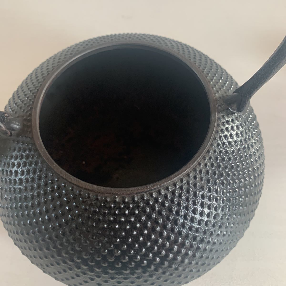 南部鉄器 岩鋳 鉄瓶 急須 茶道具 黒焼付 鉄瓶兼用急須 鉄器 昭和レトロ |