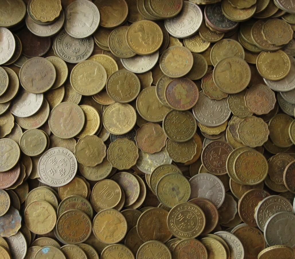 英領香港のコインまとめ 総重量1.75kg ／検索）イギリス領ホンコン 中国 黄