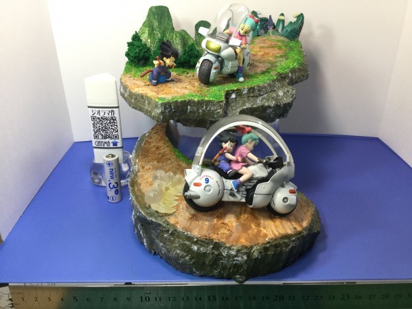 なみ ドラゴンボール ジオラマ フィギュア 孫悟空＆ブルマ バイク