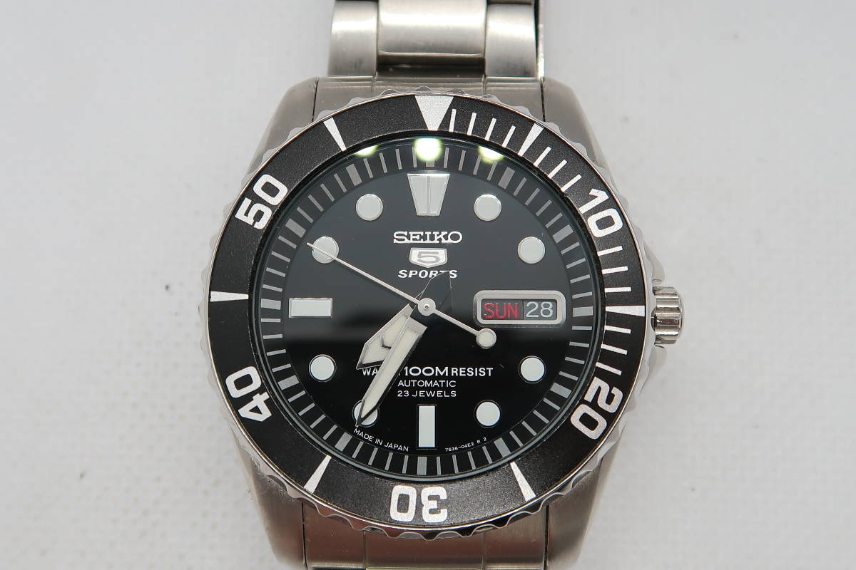  SEIKO セイコー SEIKO5 セイコーファイブ スポーツ 7S36-03C0 自動巻き メンズ腕時計(セイコー)｜売買されたオークション情報、yahooの商品情報をアーカイブ公開 - オークファン その他