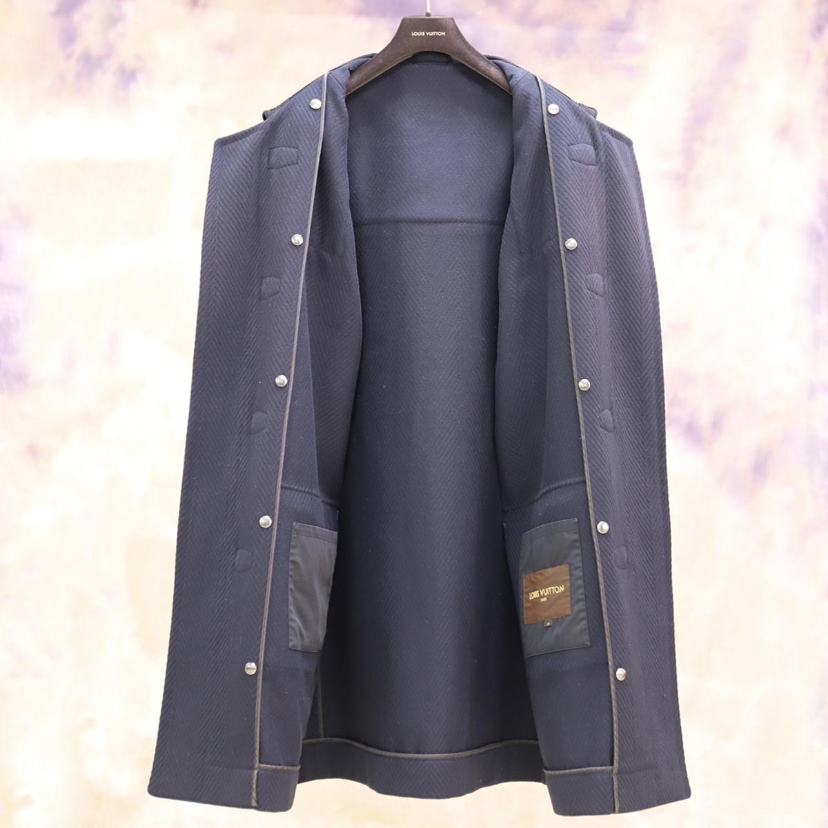 美品 ルイヴィトン ゴールド金具 ロゴ トグル レザー ロング丈