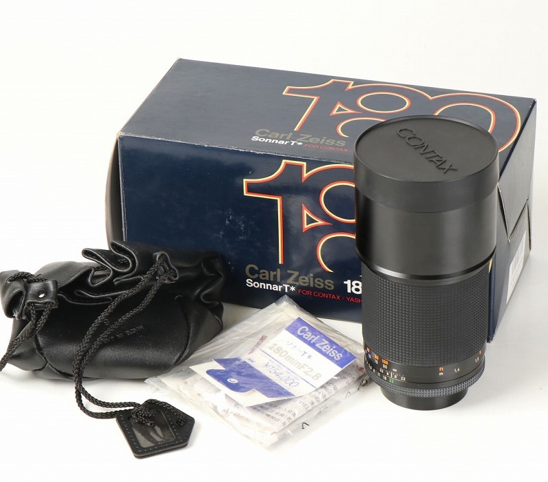 Zeiss Sonnar 180mm Carl F2.8 CONTAX Contax T* Lens Fully Full