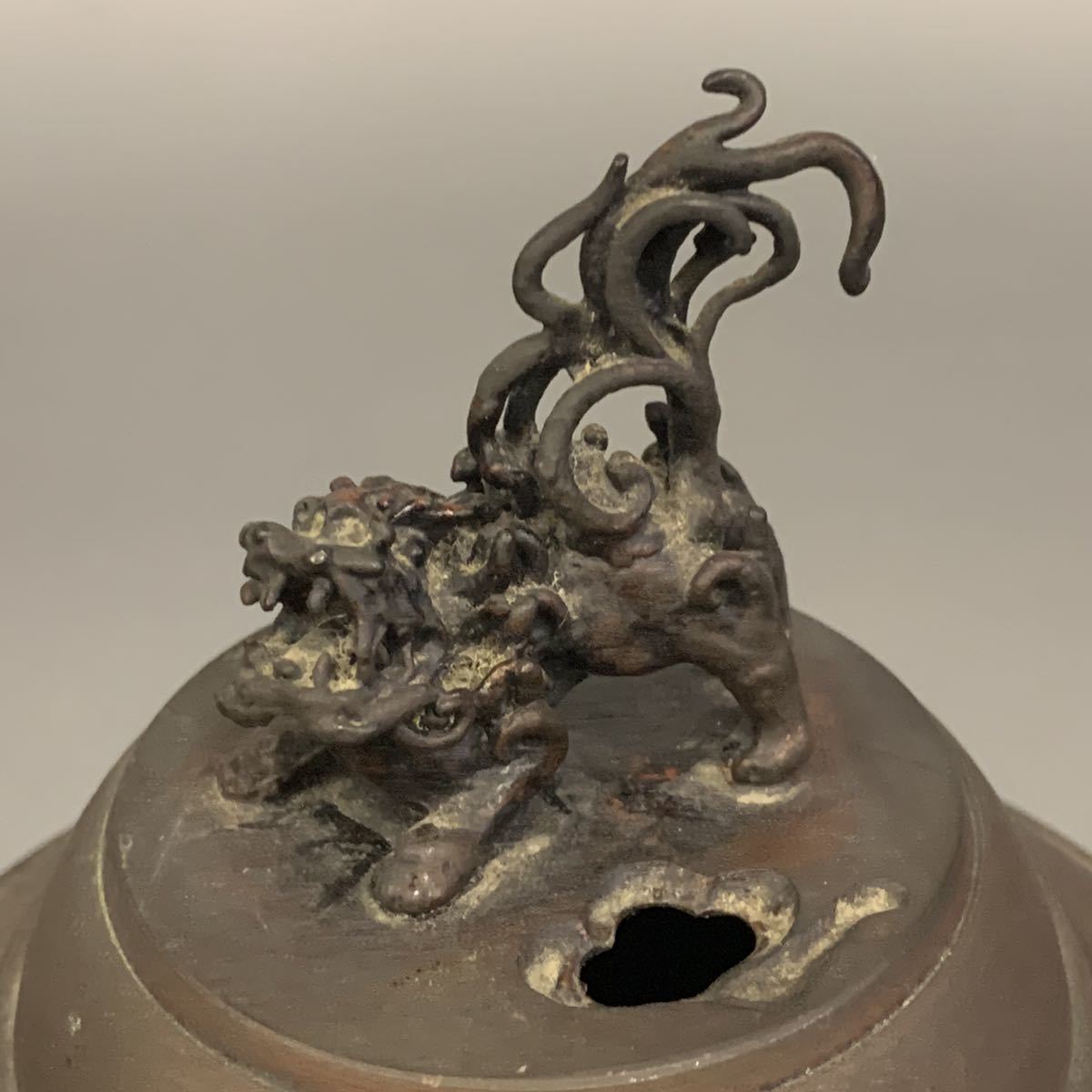 高岡銅器 獅子 三足 香炉 銅製 香道具 茶道具 香炉 香道具 茶道具 三足 獅子 Yahoo!オークション 銅製 在銘 他 置物