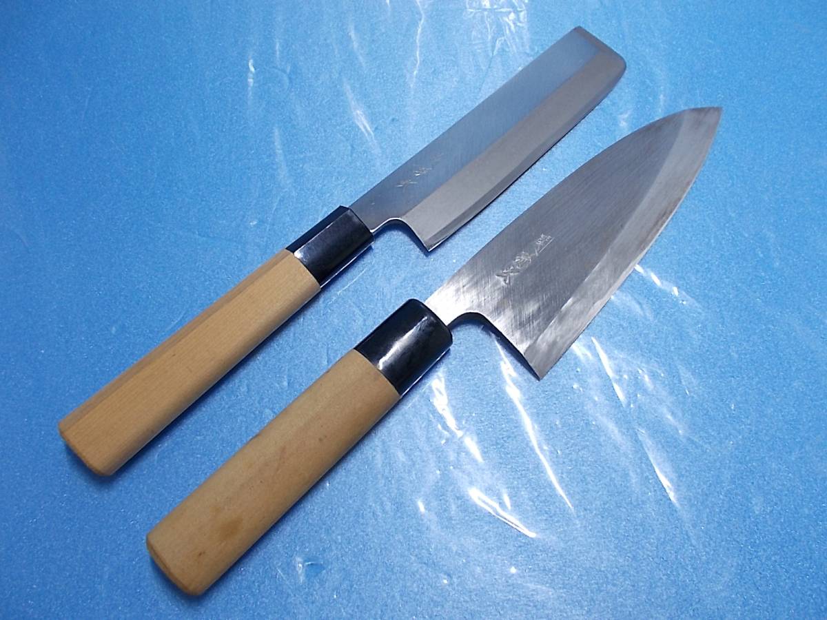 【数量限定，大得価】 良品 包丁2点 刃に欠けなし 関孫六 出刃 薄刃(セット)｜売買されたオークション情報、yahooの商品情報をアーカイブ公開 - オークファン 包丁