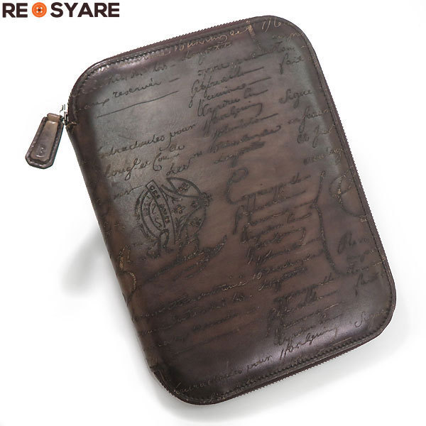 週末限定価格 ベルルッティ カリグラフィ ヴェネツィア カーフパスポート ケース 美品 ベルルッティ カリグラフィ ホールマーク ヴェネチア パティーヌ