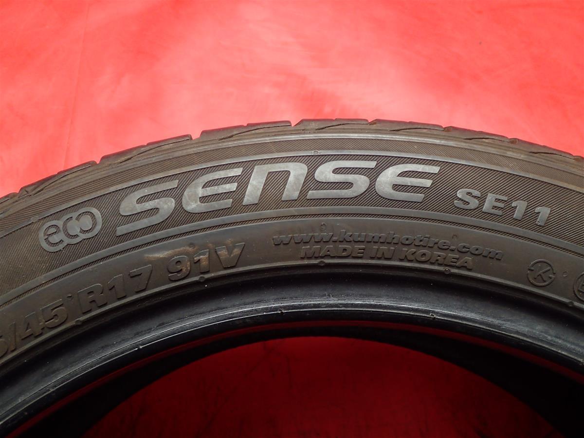 【 格安 アジアンタイヤ 】 単品 タイヤ 1本 《 クムホ KUMHO 》 SENSE SE11 [ 215/45R17 91V ] 9分山 ★ n17 カムロード・デュトロ・トヨエース・ダイナ ダイナ トヨエース