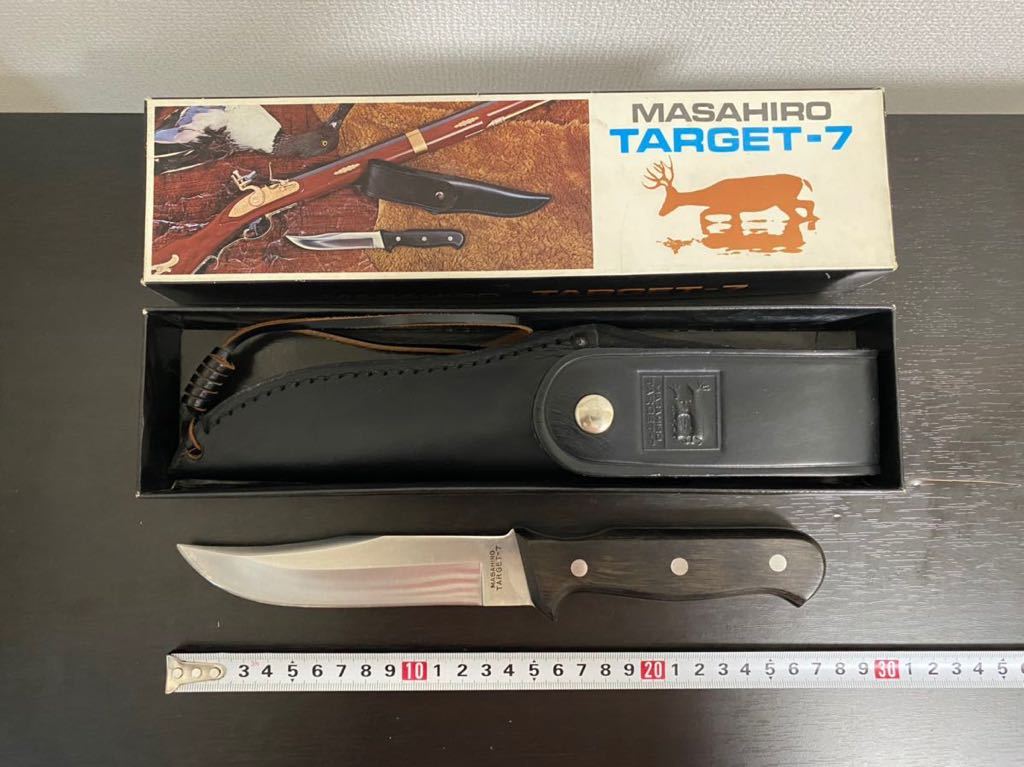 【本物保証，高品質】 正広 MASAHIRO TARGET-7 M-502 新古品(ハンティングナイフ、狩猟刀)｜売買されたオークション情報、yahooの商品情報をアーカイブ公開 - オークファン ハンティングナイフ、狩猟刀