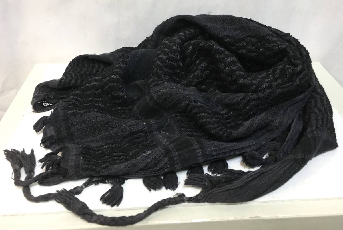 RAF SIMONS 2001-2002 AW Riot Riot Riot期 アフガンストール 紺 ラフシモンズ 初期 アーカイブ(ラフ ...