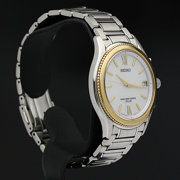 稼動品 SEIKO おぞ セイコー コンビカラー ラウンド 腕時計