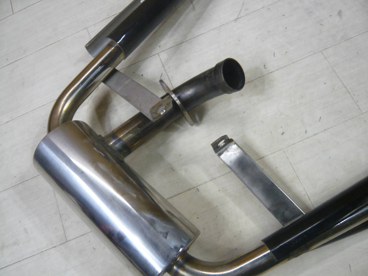 TW200 マフラー　ワンオフ ワンオフ？ ステンレス？ マフラー TW200 汎用 流用に 2JL-032