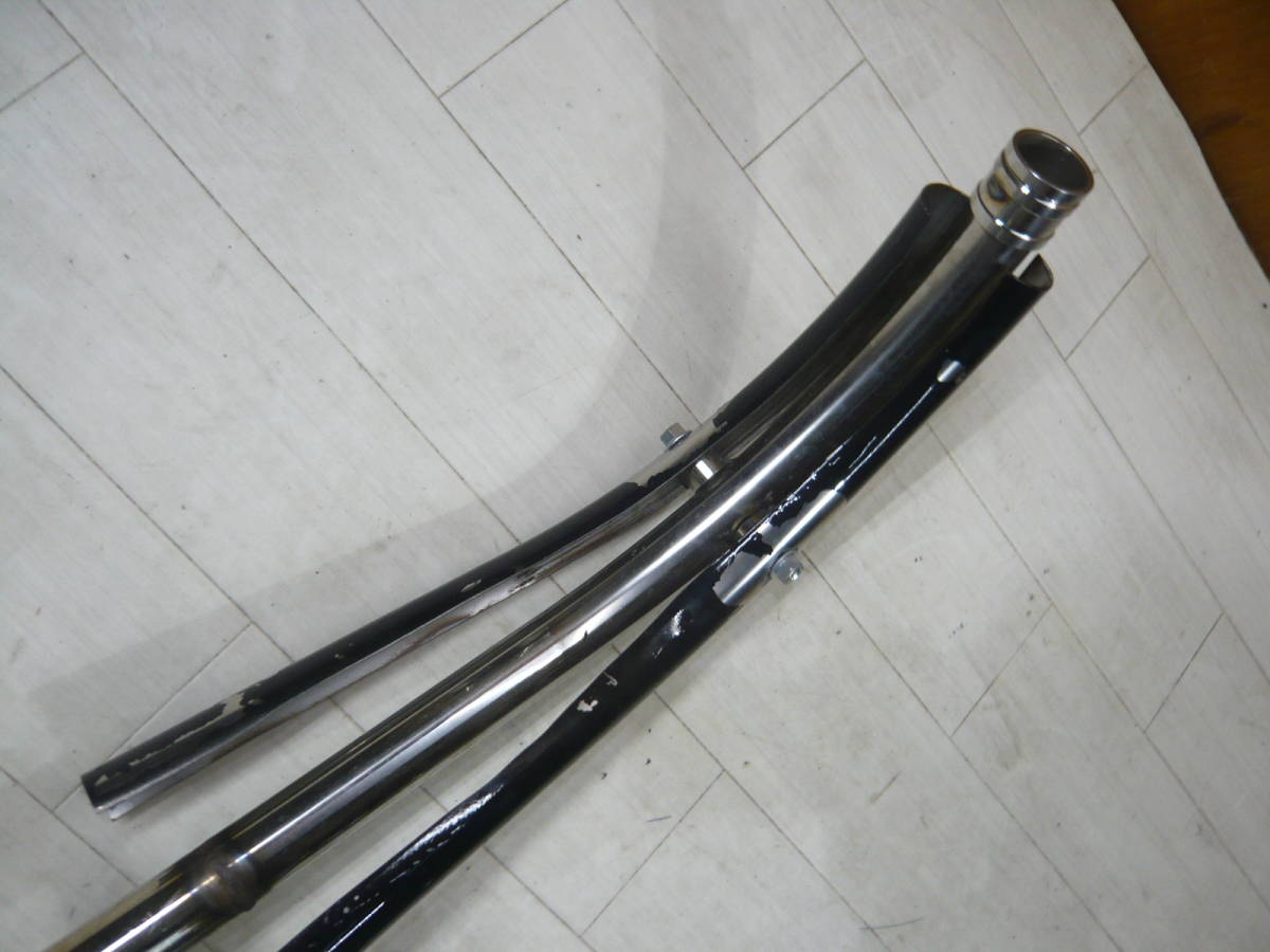 ワンオフ？ ステンレス？ マフラー TW200 汎用 流用に 2JL-032