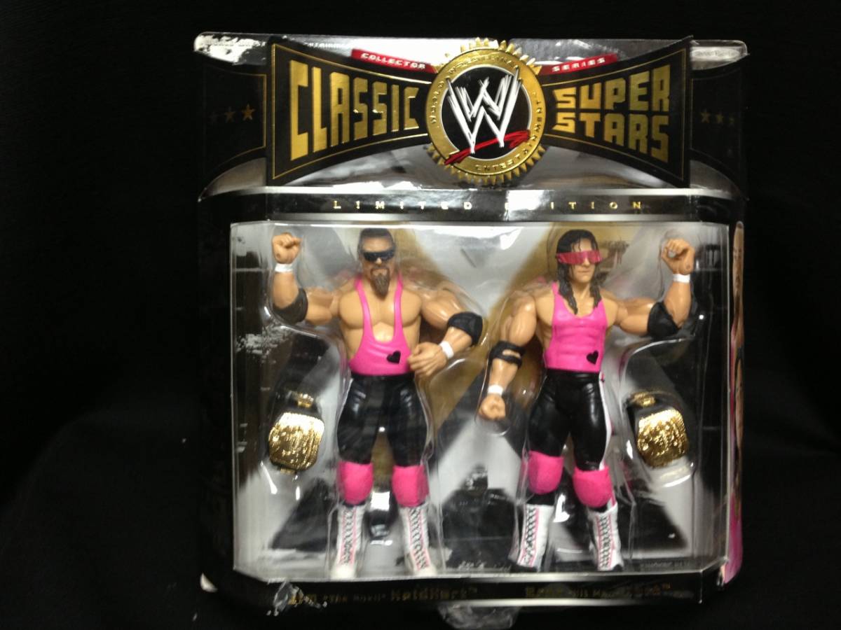 JAKKS：WWE Classic Superstars 2Pack Series 1 ハートファンディション＜ブレット・ハート＆ジム・ナイトハート＞（未開封品） 2007 Jakks