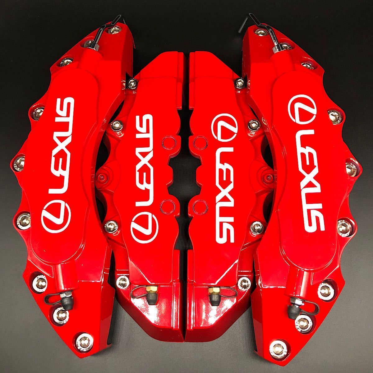 Lexus レッド ブレーキキャリパー 稀少】LEXUS キャリパーカバー レクサス 赤 レッド×ブラック ブレーキ