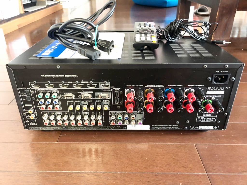 TX-SA607（リモコン 通電のみ・ジャンク扱ONKYO AVアンプ 7.1ch eBay