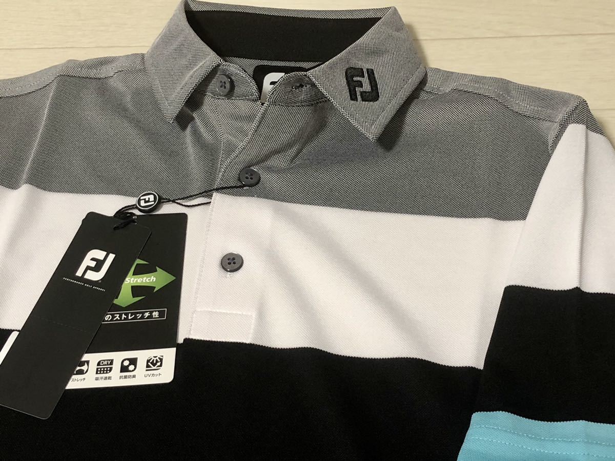 定番，限定SALE フットジョイ FootJoy エンジニアード バーズアイ 吸汗速乾 4WAYストレッチ 半袖ポロシャツ/BK/サイズL/送料198円(タイトリスト)｜売買されたオークション情報、yahooの商品情報をアーカイブ公開 シャツ