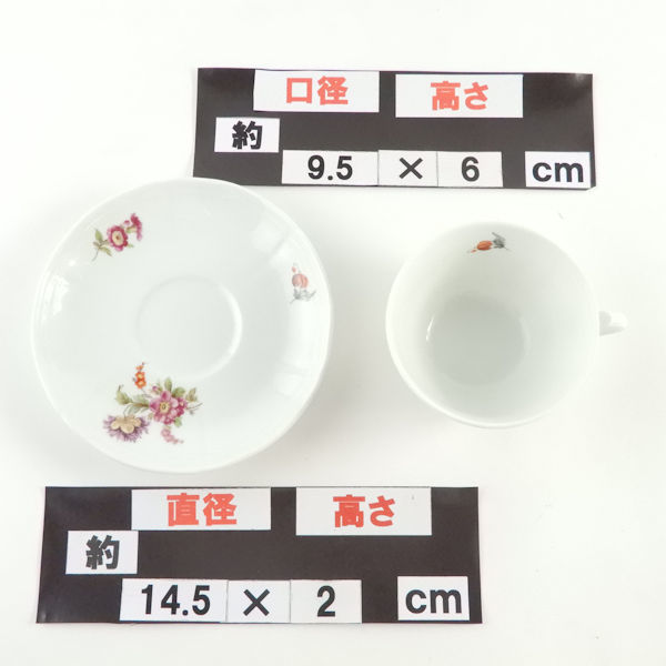 リチャードジノリ カップ＆ソーサー 5客 セット ティー 花柄 フラワー
