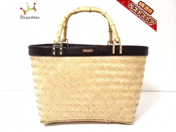 ケイトスペード Kate spade トートバッグ PXRU1121 ラタン×レザー 