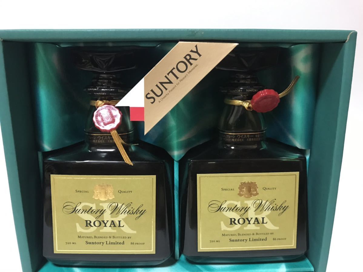 未開栓 【未開栓】SUNTORY ROYAL サントリーローヤル 2本セット古酒 箱