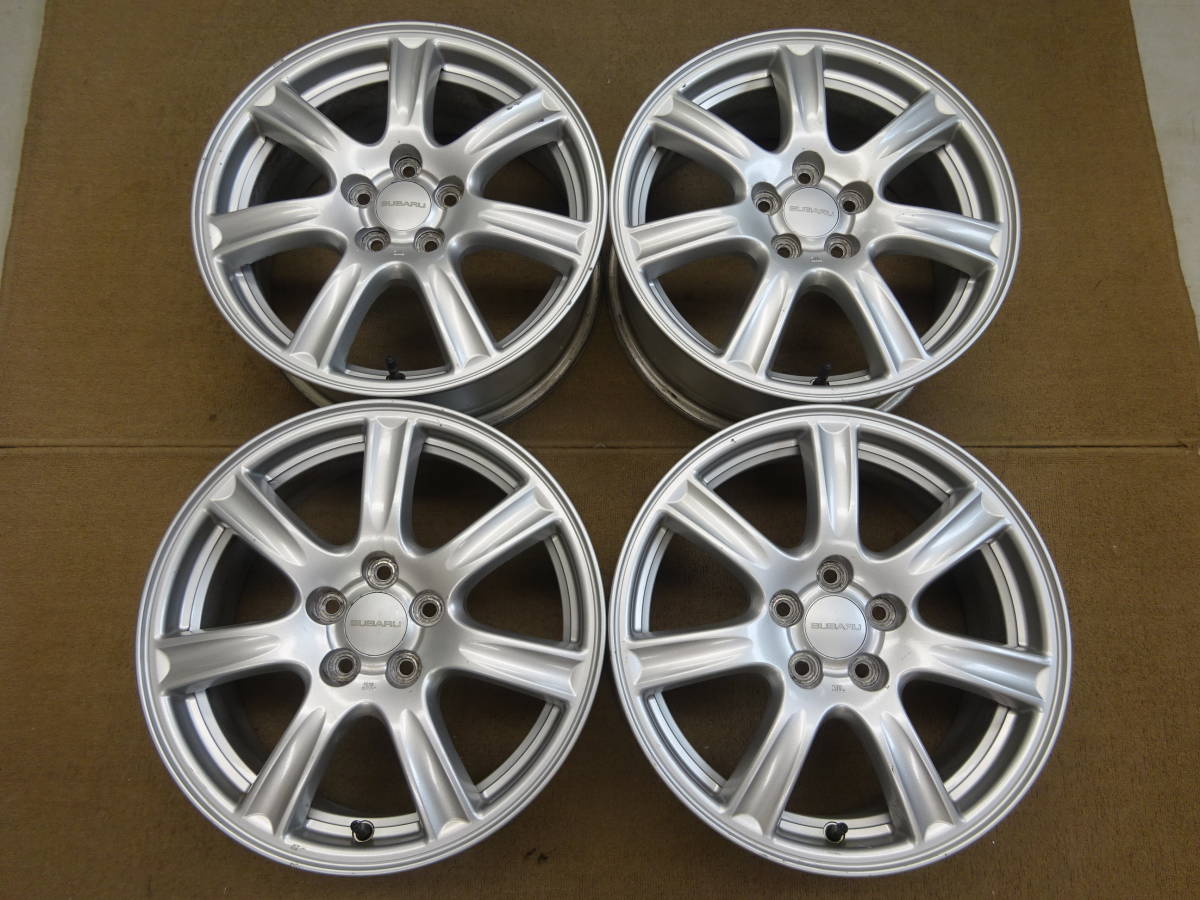 中古【アルミホイール】スバル純正 16インチ 6.5J+55