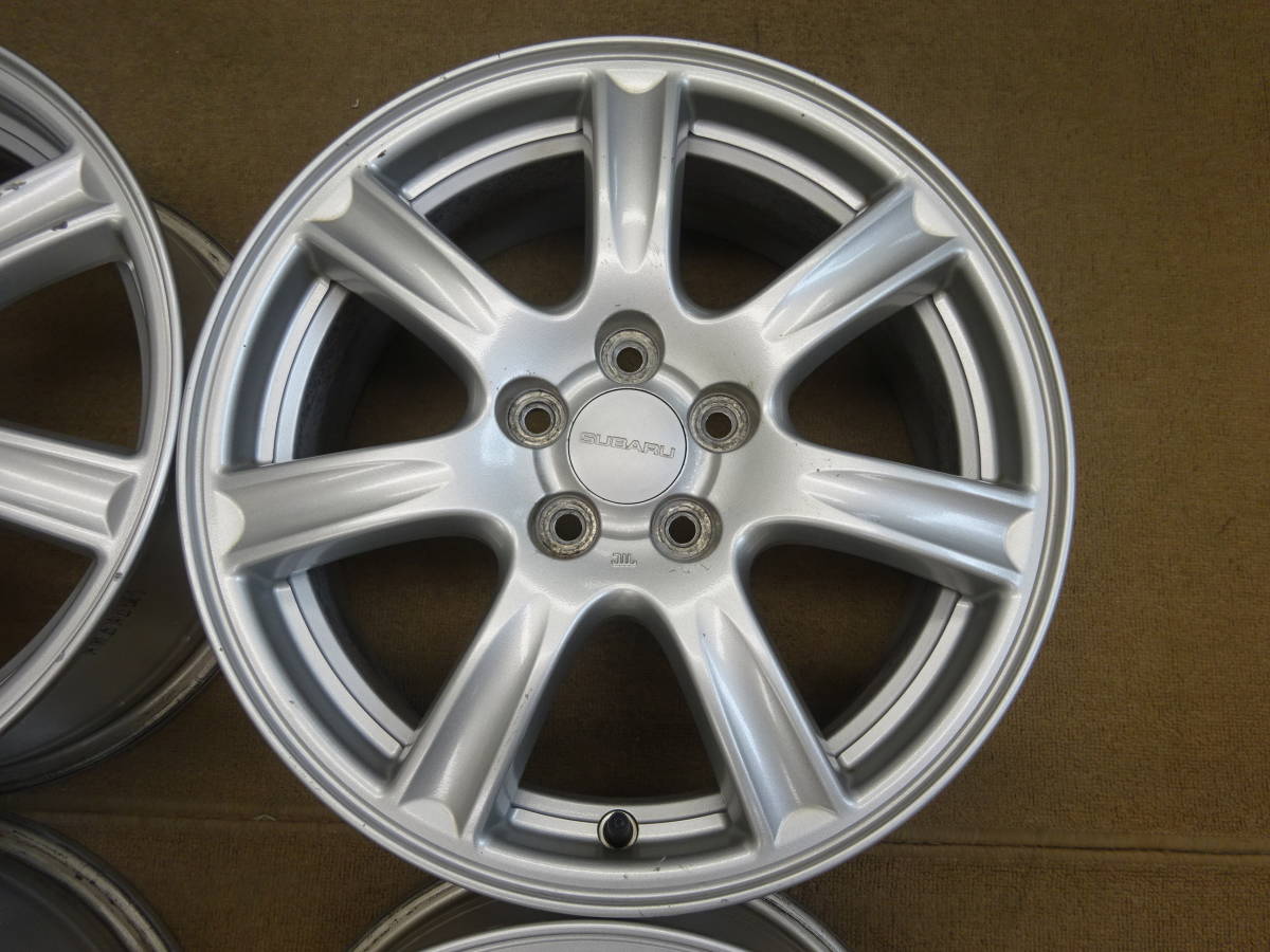 中古【アルミホイール】スバル純正 16インチ 6.5J+55