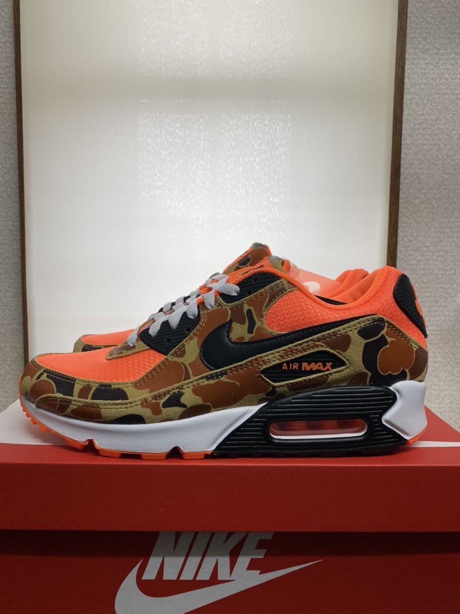 送料無料　ナイキ エアマックス90 オレンジ ダックカモ アトモス 27.0cm NIKE AIRMAX90 ORANGE DUCKCAMO ＣＷ4039 800 国内正規 