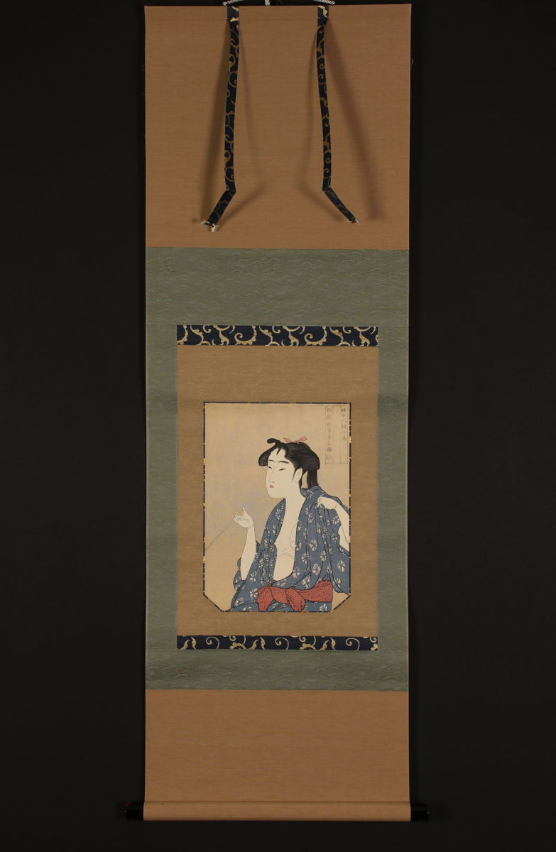 印刷】【一灯】c8500〈喜多川歌麿〉浮世絵 美人図「婦女人相十品」工芸