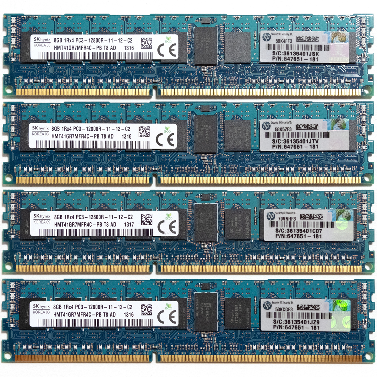  32GB 8GB&times;4枚 1600MHz PC3-12800R DDR3 DIMM ECC 240ピン Registerd SK Hynix製 メモリー Xeon サーバー MacPro 2013 にも #0619B(Mac Pro)｜売買されたオークション情報、yahooの商品情報をアーカイブ公開 - オークフ Mac Pro