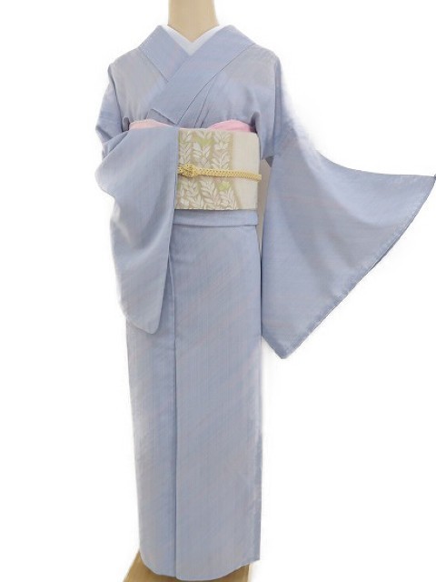 ゆめsaku 洗える夏着物“上品な面持ちに勢いある涼味を秘めて♪”小紋 r